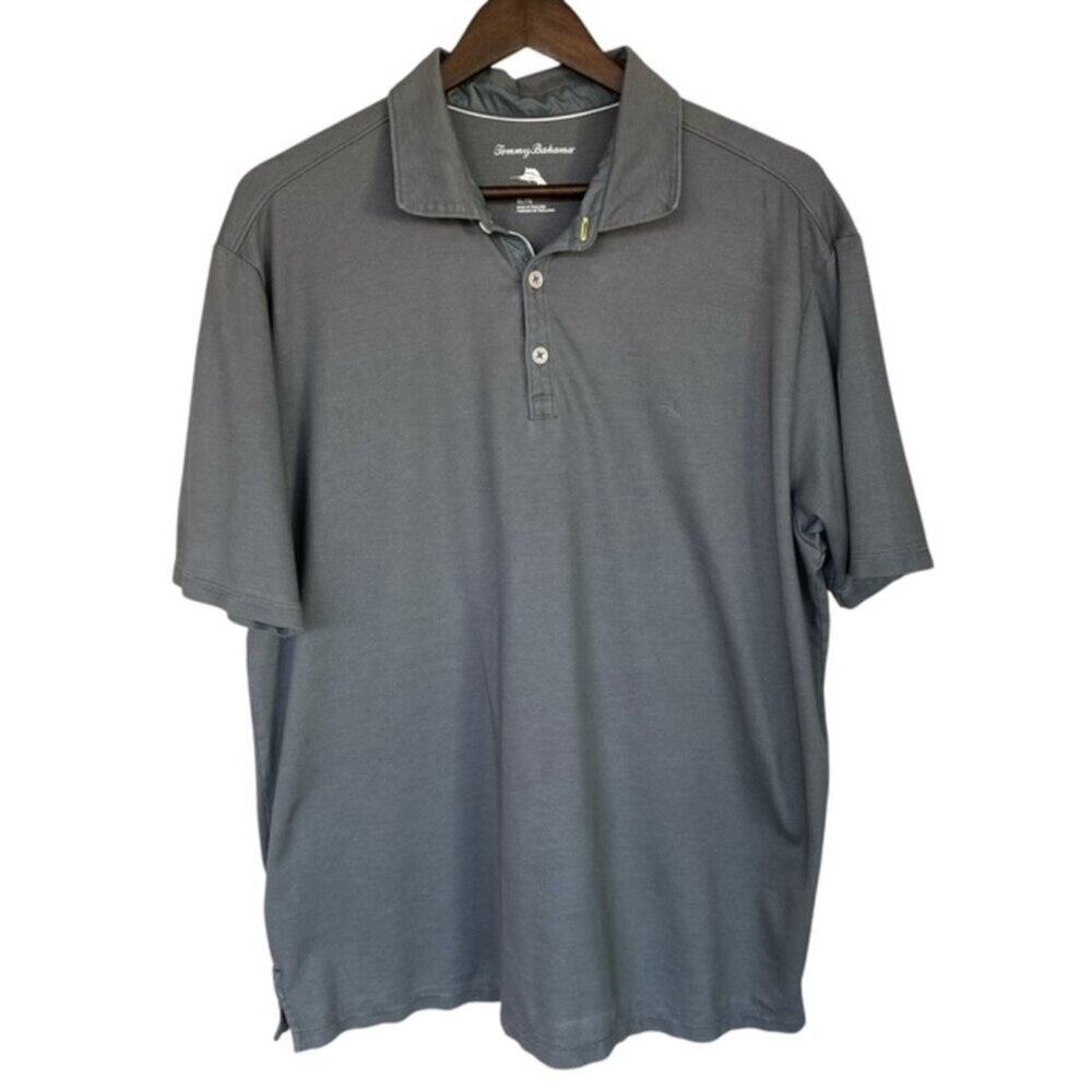 Tommy Bahama Gray Polo Shirt - XL